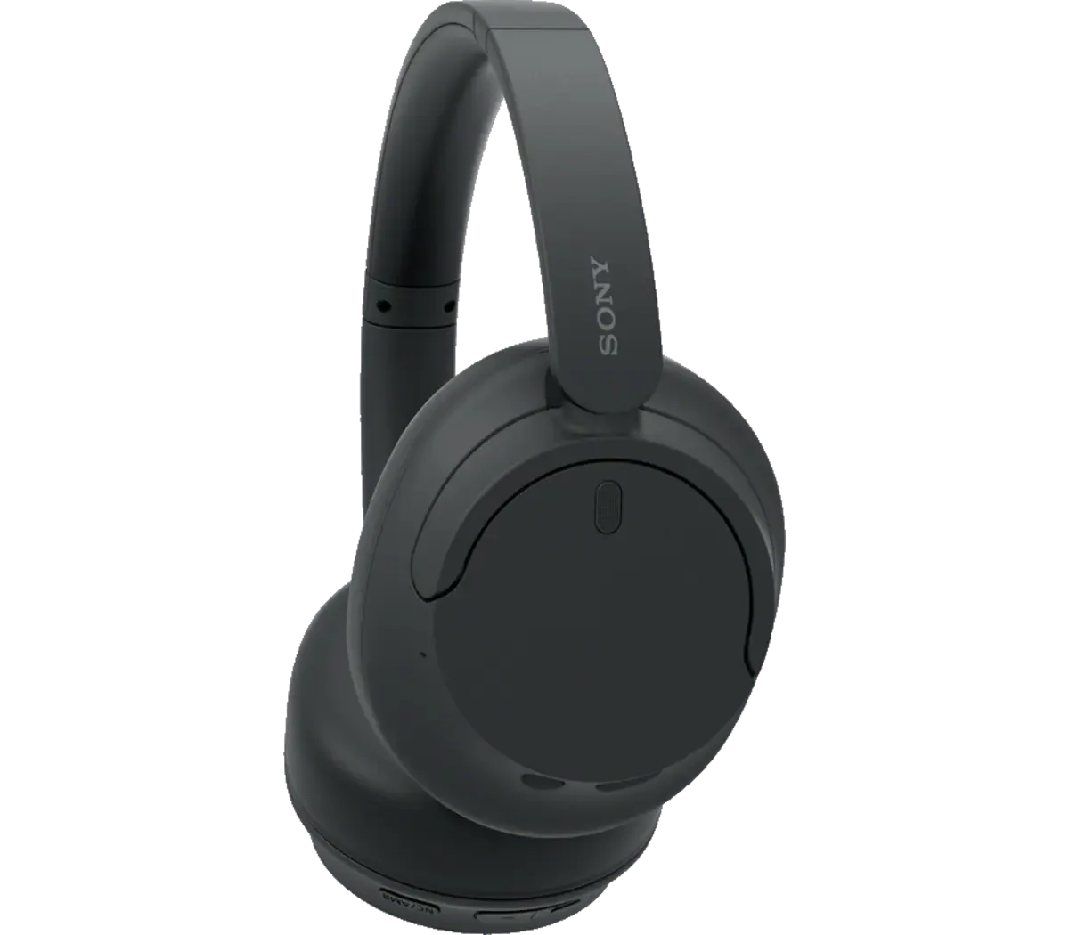 Sony WH-CH720N in black, angled view of the right ear cup and headband